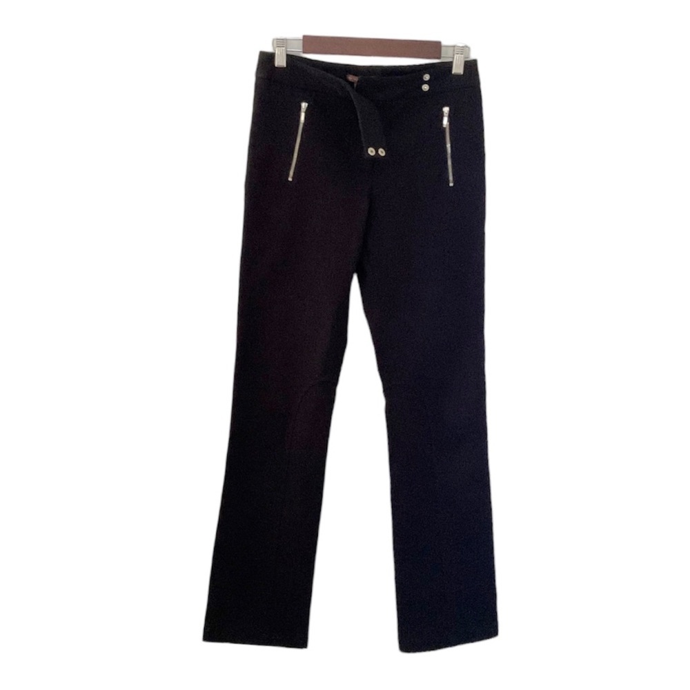 Anthropologie Jodphur Straight Leg Jeans‎ Size 4 Black Made in Italy